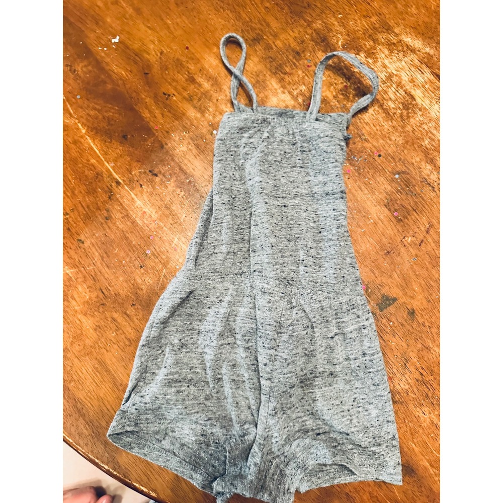 Cat & Jack Heather Gray Ruffle Romper‎ Bow Detail 18M Baby Girl Cute Outfit - Picture 3 of 3